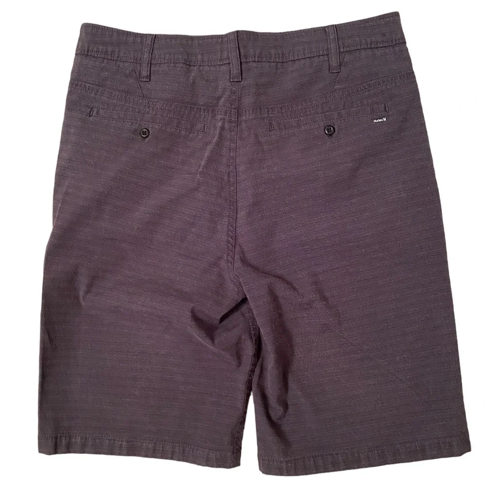 𝅺HURLEY Horizontal Stripes Gray Shorts Men Size 30